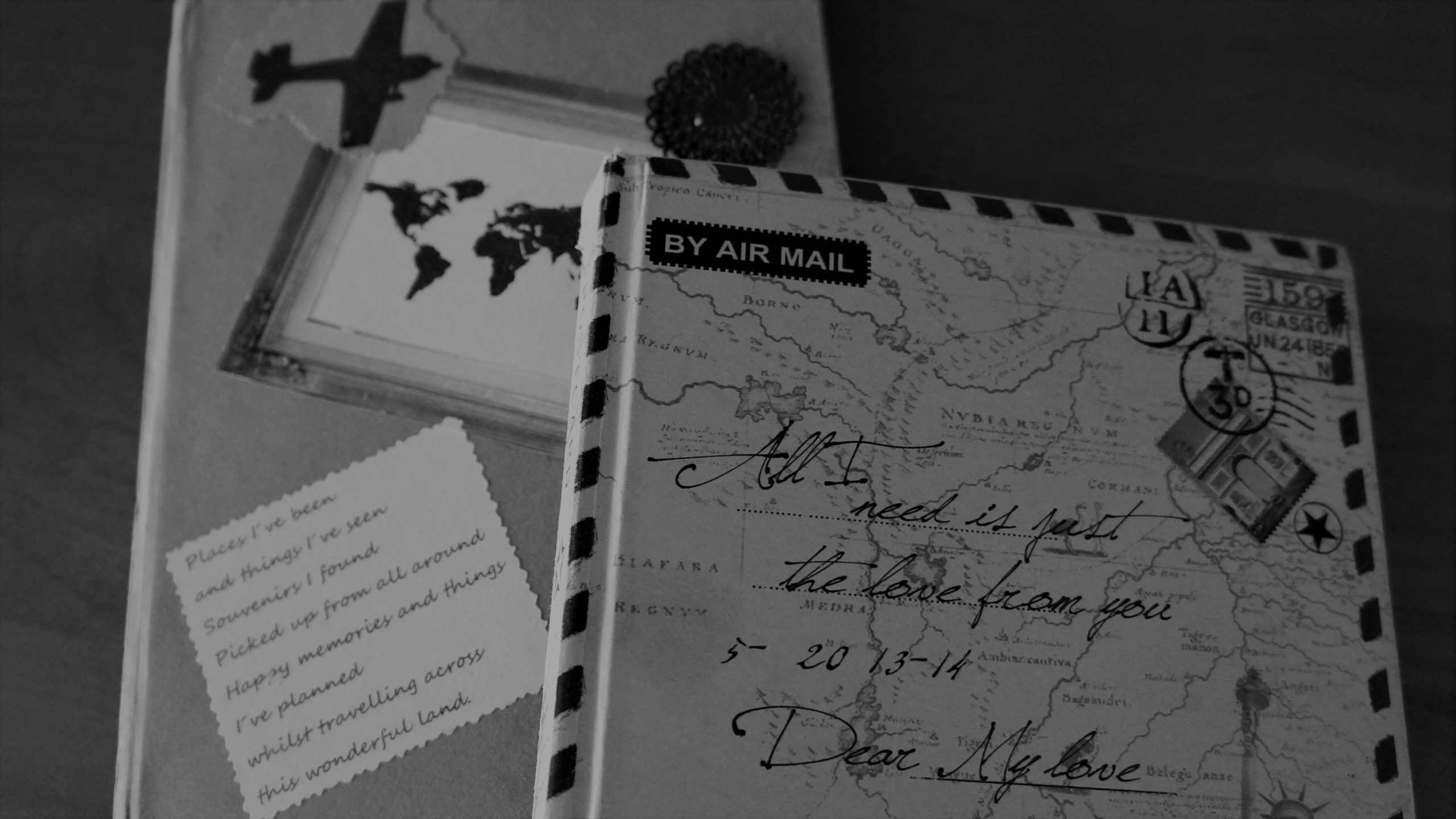 Cestovatelský deník s letadlem