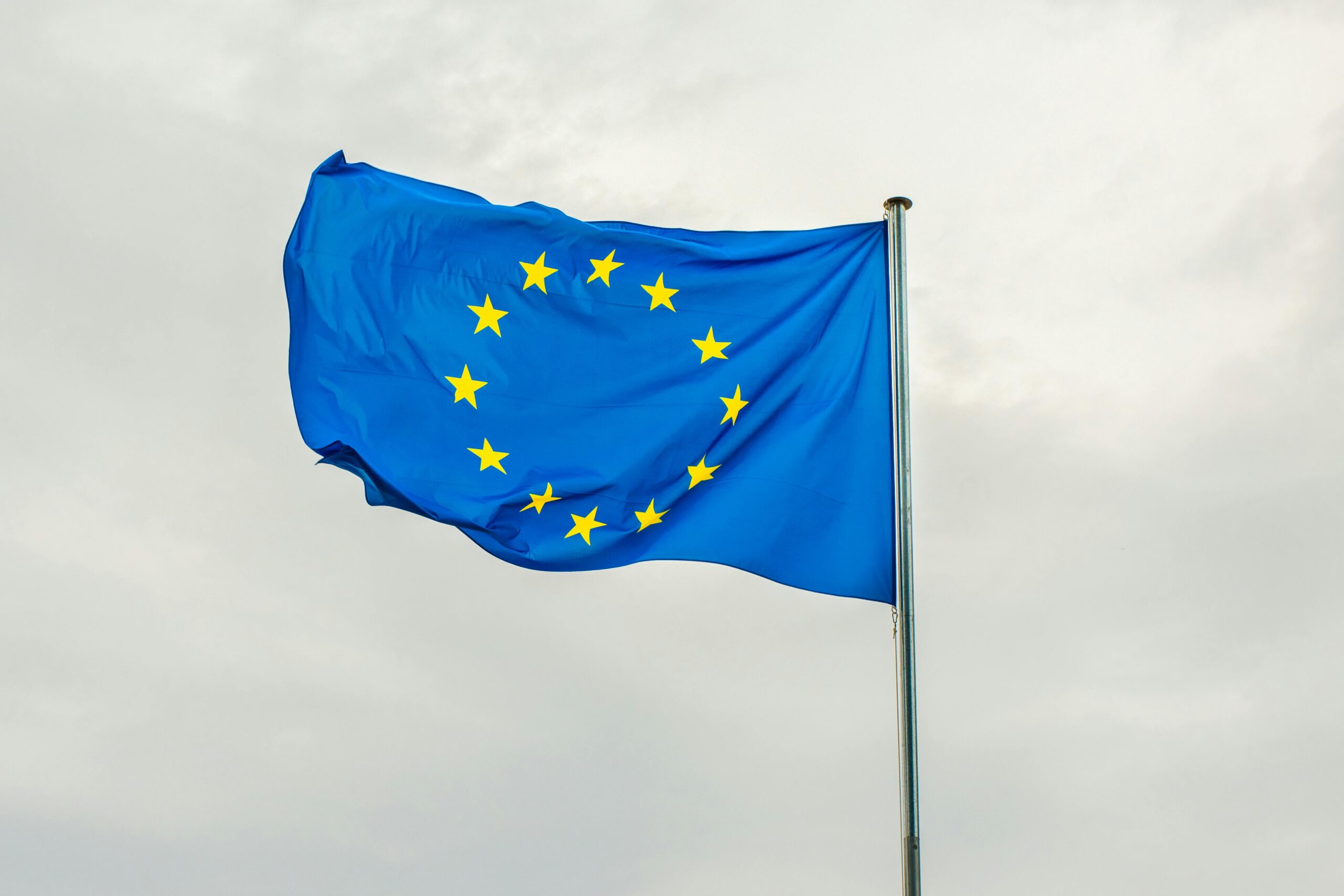 EU Flag Swaying with the Wind. Autor: Dušan Cvetanović. Zdroj: pexels.com.